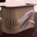 Modern Parametric-style Reception Desk PR01 Customized Office Entry Counter Executive Office ...