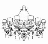 Chandelier Line Drawing At GetDrawings  Free Download sketch template