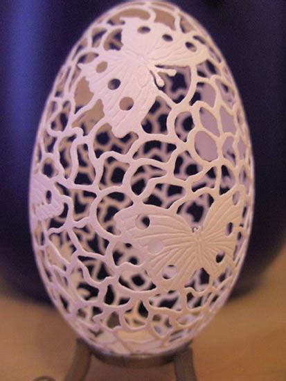 Easter Ideas and Unique Gifts, Egg Shell Carving Designs and Home Decorations