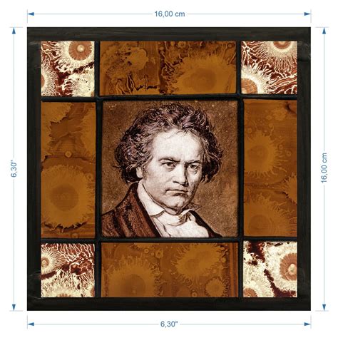 Beethoven suncatcher kilnfired stained glass Ludwig van | Etsy | Glass painting, Window decor ...