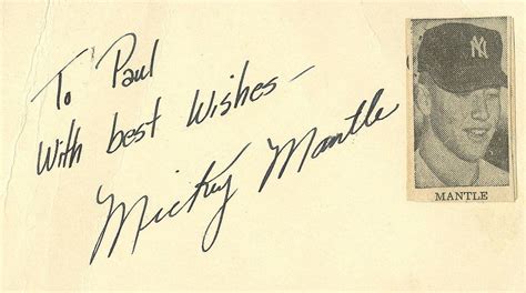 Mickey Mantle | PSA AutographFacts℠