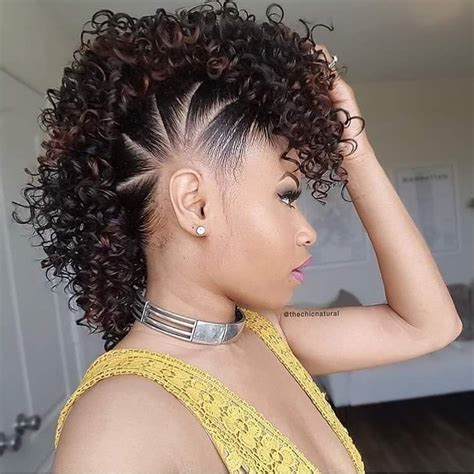 Curly Faux Hawk | Braided mohawk hairstyles, Long hair styles, Girl ...