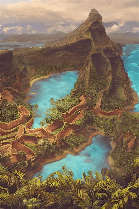 Hawaiian Goddess Pele Matte Painting · Creative Fabrica