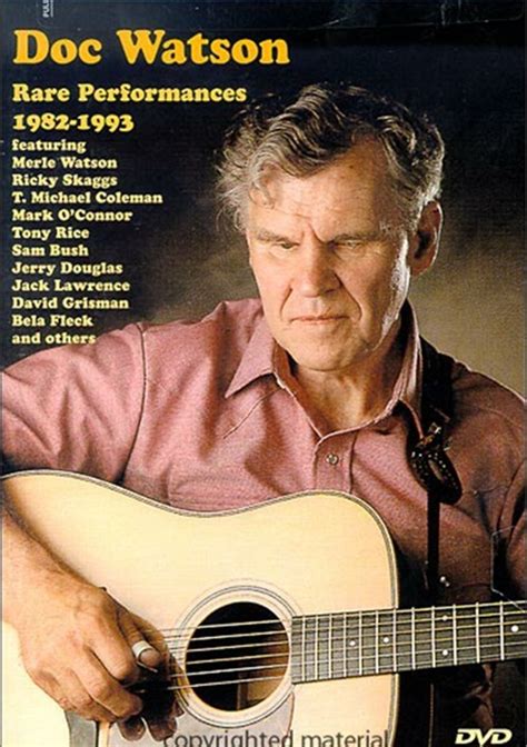 Doc Watson: Rare Performances 1982-1993 (DVD 2002) | DVD Empire