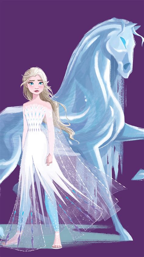 15 new Frozen 2 HD wallpapers with Elsa in white dress and her hair down - desktop and mobile ...