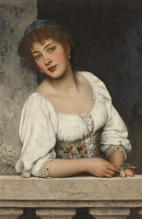 EUGEN VON BLAAS | Girl at the Window | 19th Century European Paintings ...