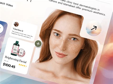 Skincare website design landing page :: Behance