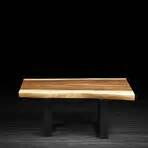 Freeform Suar Wood Coffee Table // Metal Legs - artemano - Touch of Modern