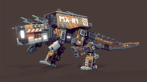 MX-R1 | Dinosaur Battle Robot - 3D model by Wacky (@wackyblocks) [39f4199] - Sketchfab