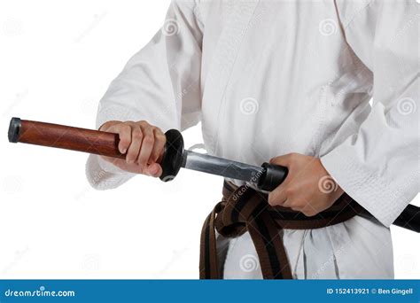 Teenage Boy Doing Martial Arts Stock Image - Image of teenage, sword: 152413921