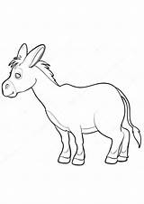 Bonito Burro Para Colorear Imprimir E Dibujar –ColoringOnlyCom sketch template