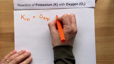 Reaction of Potassium (K) and Oxygen (O2) - YouTube