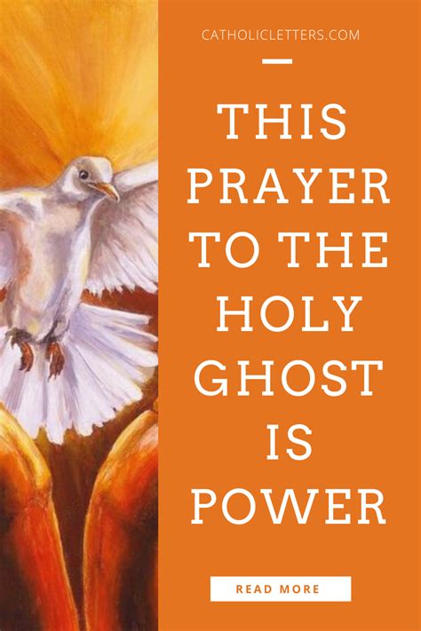 Prayer To The Holy Spirit Printable