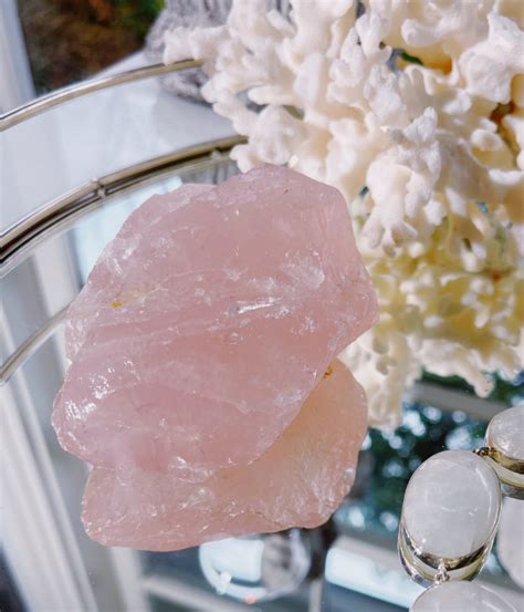 Raw Rose Quartz 2 - Crystal Empire Australia