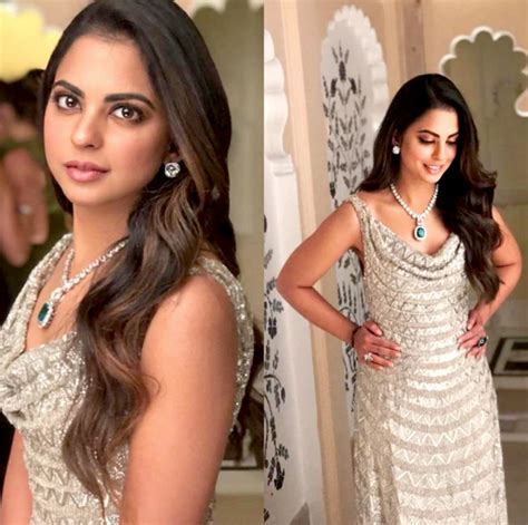 Brides, Isha Ambani’s silver pre-wedding Valentino gown is just perfect ...