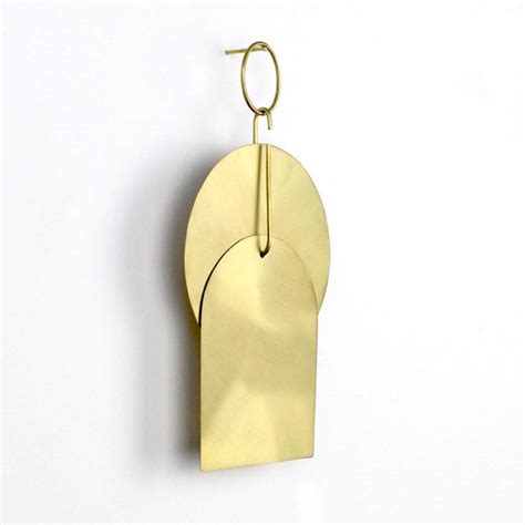 Large Contemporary Modern Geometric Brass Wall Hanging By Studio on Stirling ...