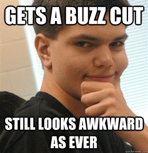 gets a buzz cut still looks awkward as ever - Novice Rower Christian - quickmeme