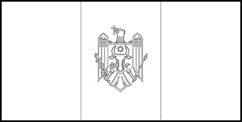 Moldova Flag Colouring Page – Flags Web