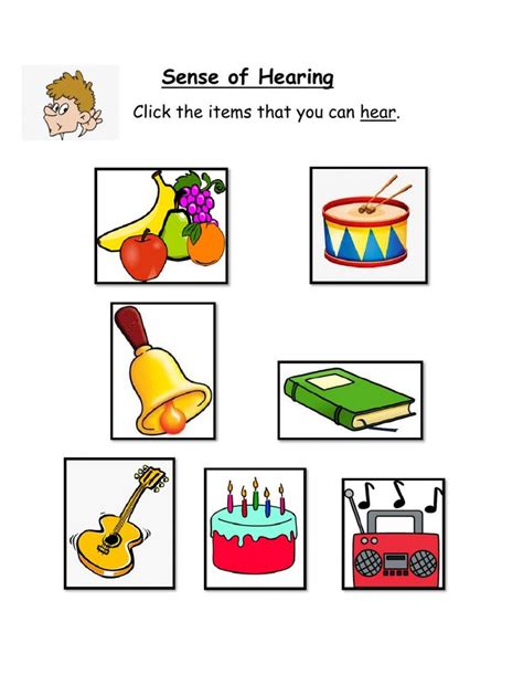 Sense of Hearing - Interactive worksheet Multiplication Facts ...