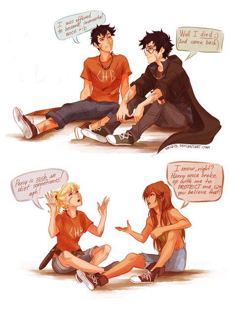 Percy Jackson & Harry Potter crossover (see viria13 at deviantart for more fan art) : r ...