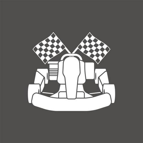 Racing Go Kart Silhouette Illustrations, Royalty-Free Vector Graphics & Clip Art - iStock