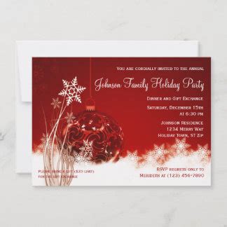 Ornament Exchange Invitations & Announcements | Zazzle