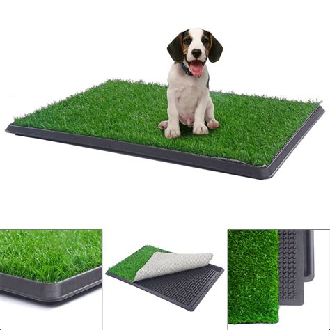 Topcobe Artificial Grass, Dog Potty Grass, Puppy Potty Trainer, 30"x20" Fake Grass Turf for Dogs ...