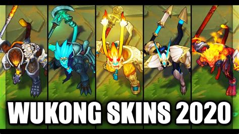 All Wukong Skins Final Rework 2020 (League of Legends) - YouTube