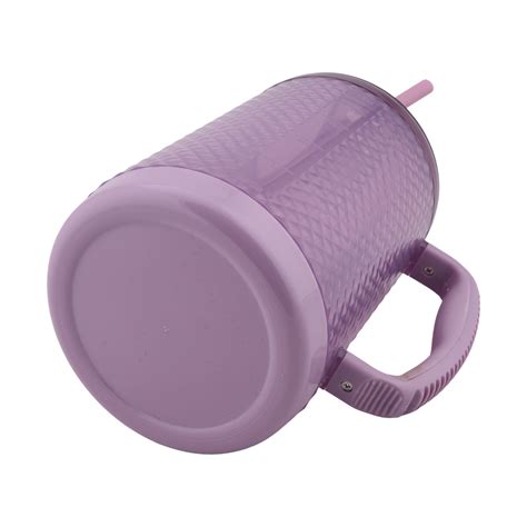 Mainstays 48-Ounce Plastic Textured Hydro Mug with Lid, Purple - Walmart.com
