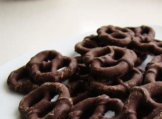 Chocolate Covered Pretzels | Pour dark Chocolate over Pretze… | Flickr