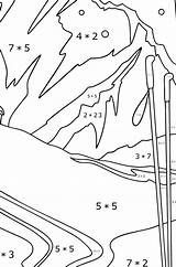 The ski resort Of France coloring Page  Coloring For Adultscom sketch template
