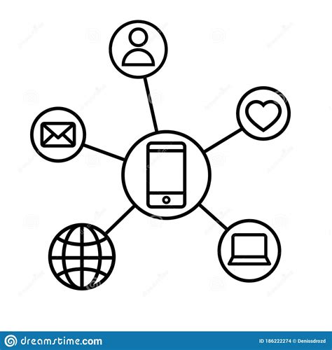 Connect Vector Icon. Communication Illustration Sign. Connection Symbol ...