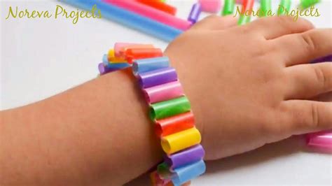 DIY Straw Bracelet for Friendship Day | Amazing Straw Crafts and Life Hacks # ...