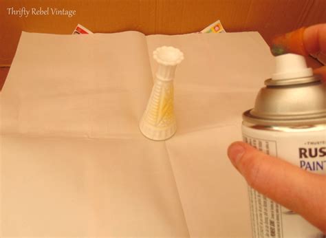 How To Spray Paint Glass Vases Quick & Easy - Color Me Thrifty