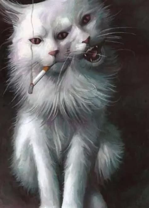 The Cat. : r/CreepyArt