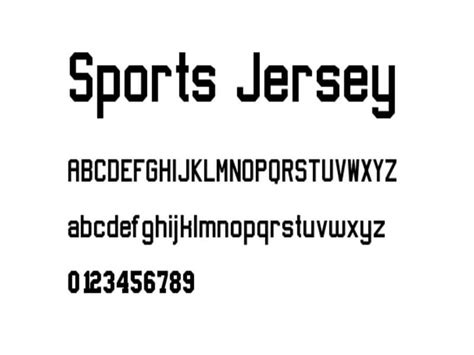 Sports Jersey Font Free Download - Fonts Empire