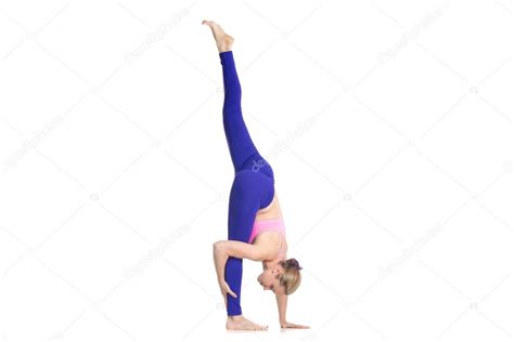 Standing split yoga pose — Stock Photo © fizkes #88673750