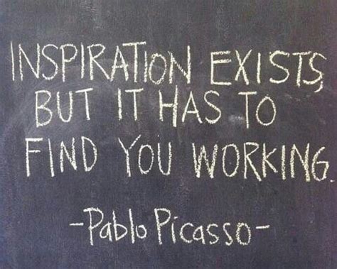 Pablo Picasso on inspiration