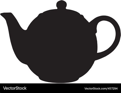 Teapot Silhouette Vector Free