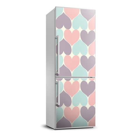 Magnet Sticker Refrigerator removable Peel & Stick Decal Colorful hearts | eBay