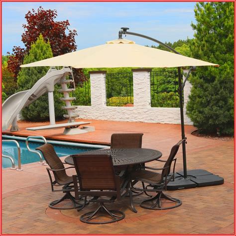 Cantilever Patio Umbrella With Led Lights - Patios : Home Decorating Ideas #mZqmWYJGwa