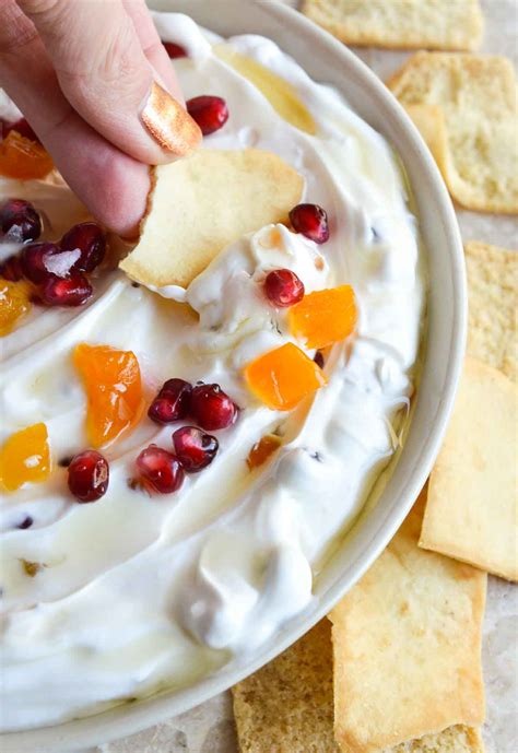 Sweet Labneh Cheese Dip - WonkyWonderful