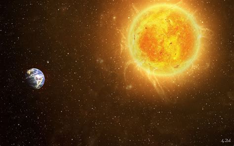 Sun and earth illustration, space, Solar System, Sun, universe HD wallpaper | Wallpaper Flare