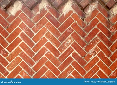 Diagonal Herringbone Brick Pattern Stock Photography | CartoonDealer.com #10709324