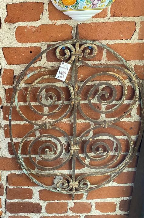 Antique Wrought Iron Wall Decor - Italian Pottery Outlet