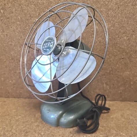 VINTAGE MCGRAW BERSTED Co. ZERO 8" Electric Fan Desk / Wall Mount Model 1250R $40.00 - PicClick