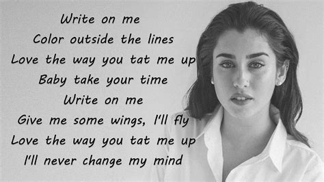 Fifth Harmony - Write On Me (Lyrics & Pictures) | Me too lyrics, Fifth harmony lyrics, Cool lyrics