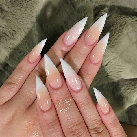 Pin by 🌹 ΔППΔ 🌹 on [1] иαιℓѕ [1] | Pointy nails, Stilletto nails, French tip nails