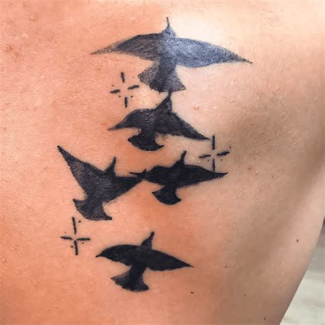 Bird Flying Tattoo Design Ideas Images