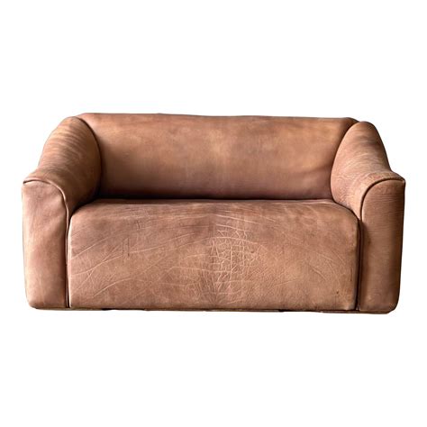 De Sede D S - 47 Buffalo Leather Loveseat Sofa | Chairish